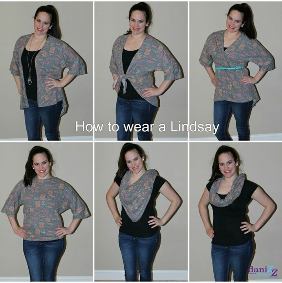 Lularoe Lindsay kimono top - Picture 6 of 7